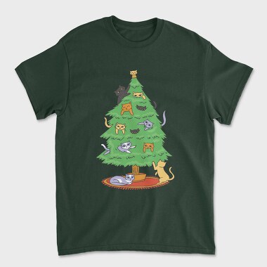 Cats on Tree, Tricou Barbati (Unisex)