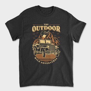 The Outdoor Club, Tricou Barbati (Unisex)