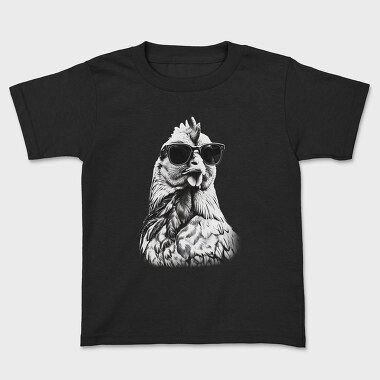 Chicken Monochrome Sunglases, Tricou Copii