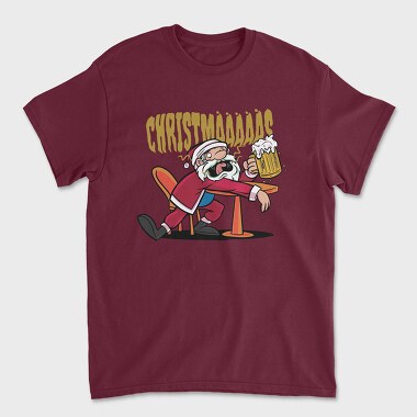 Christmas Santa Beer, Tricou Barbati (Unisex)