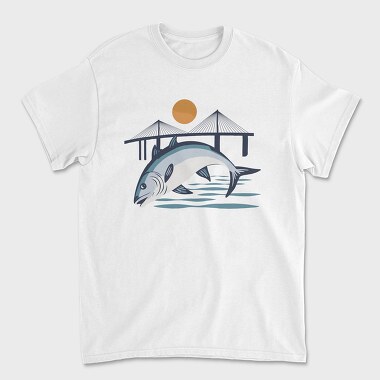 Fish Illustration 3, Tricou Barbati (Unisex)