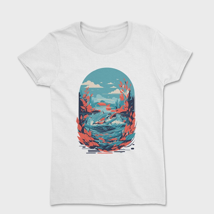 Fish Landscape, Tricou Femei