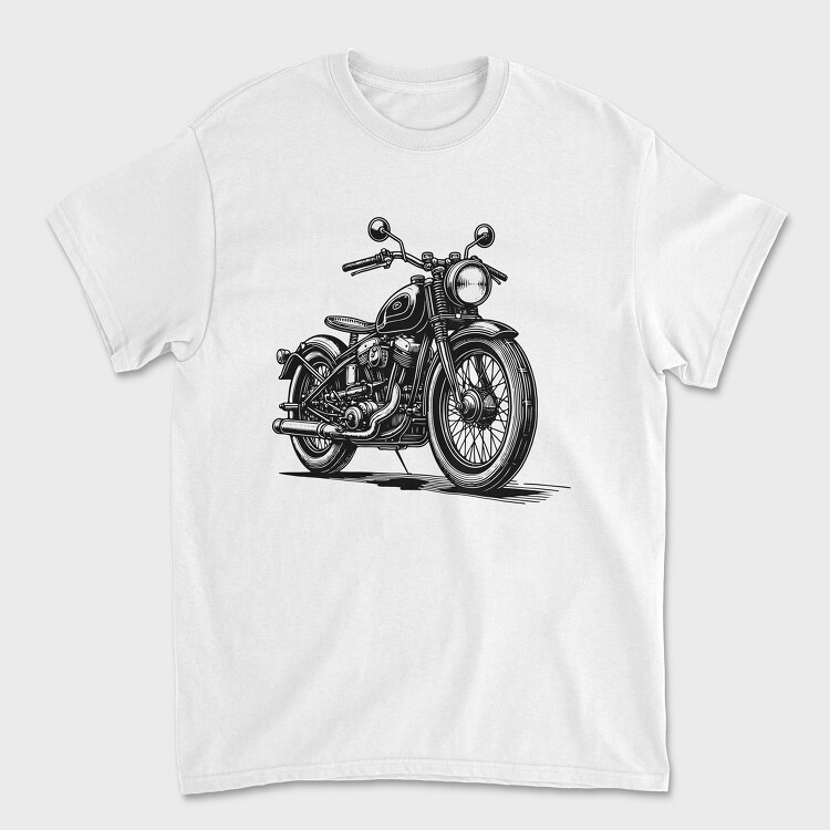 Classic Motorcycle, Tricou Barbati (Unisex)