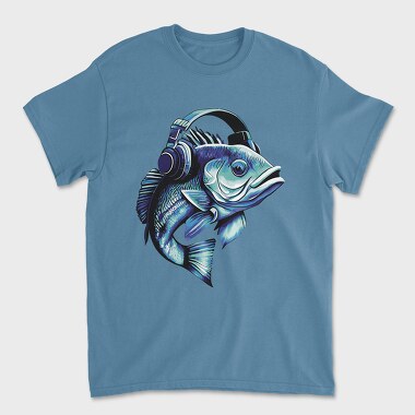 Bass Fish Headphones, Tricou Barbati (Unisex)