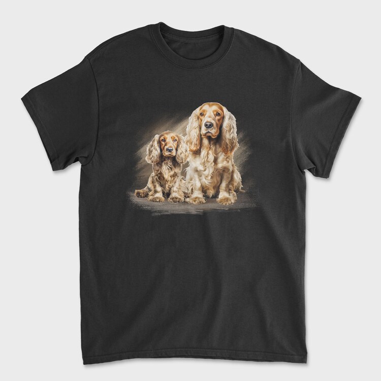 Cocker Dog, Tricou Barbati (Unisex)