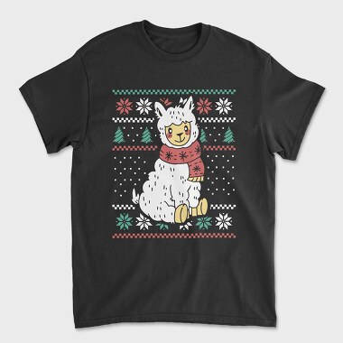 Ugly Sweater Llama, Tricou Barbati (Unisex)