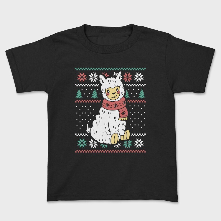 Ugly Sweater Llama, Tricou Copii