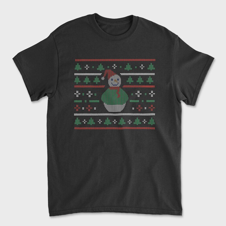 Uglysweater Snowman, Tricou Barbati (Unisex)