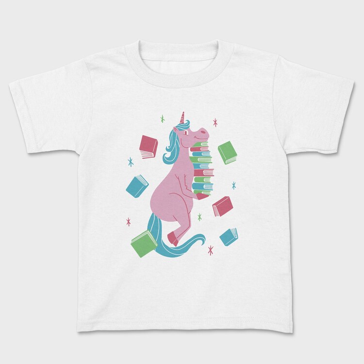 Unicorn Book Lover, Tricou Copii