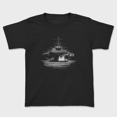 Jet Aircraft Carrier Monochrome, Tricou Copii