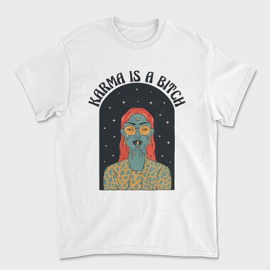 Karma Middle Finger, Tricou Barbati (Unisex)