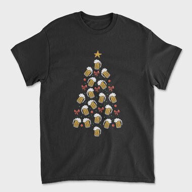 Beer Christmas Tree, Tricou Barbati (Unisex)