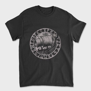 Viking Ship, Tricou Barbati (Unisex)