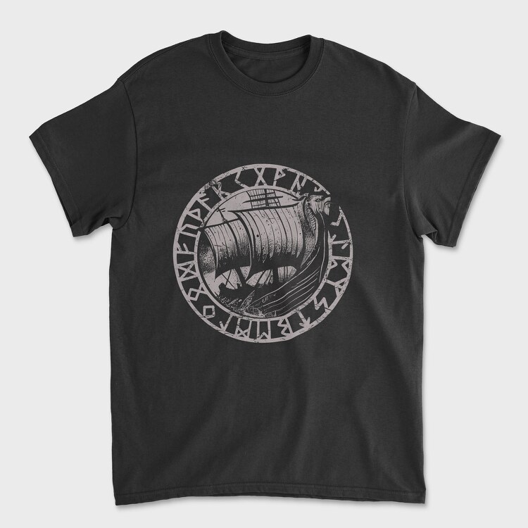 Viking Ship, Tricou Barbati (Unisex)