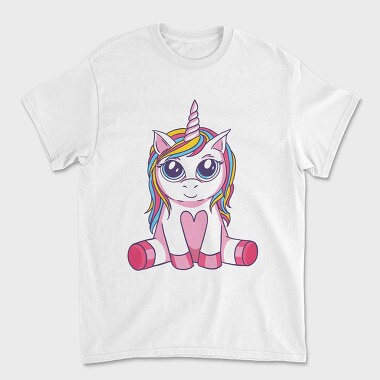 Big Eyes Unicorn, Tricou Barbati (Unisex)