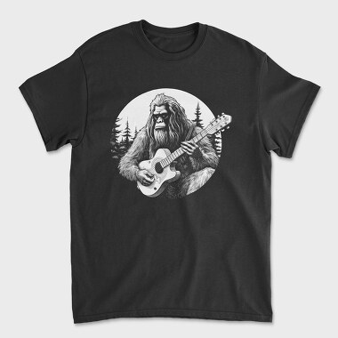 Bigfoot Playing Guitar, Tricou Barbati (Unisex)