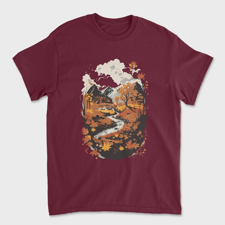 Landscape Autumn, Tricou Barbati (Unisex)