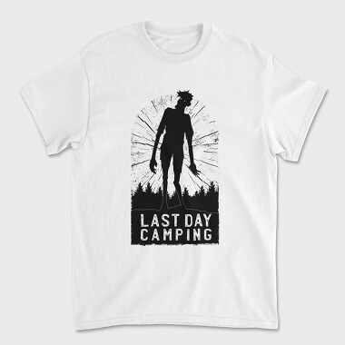 Last Day Camping Zombie, Tricou Barbati (Unisex)