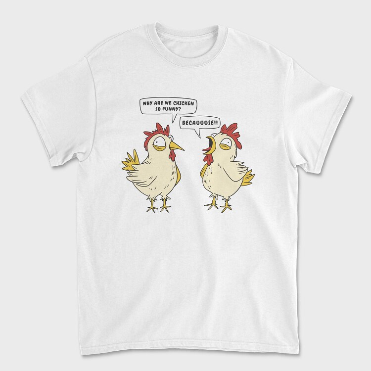 Crazy Funny Chickens, Tricou Barbati (Unisex)