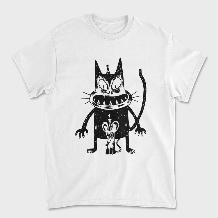 Creepy Cat Mouse, Tricou Barbati (Unisex)