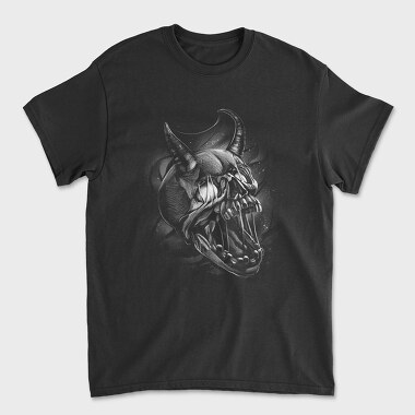 Creepy Skull Monochrome, Tricou Barbati (Unisex)