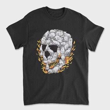 Skull of Cats, Tricou Barbati (Unisex)