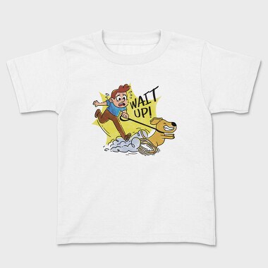 Wait Up Guy Walking Dog, Tricou Copii