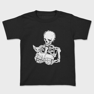 Skull With Cat, Tricou Copii