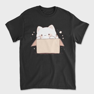 Cute Little Cat Box, Tricou Barbati (Unisex)