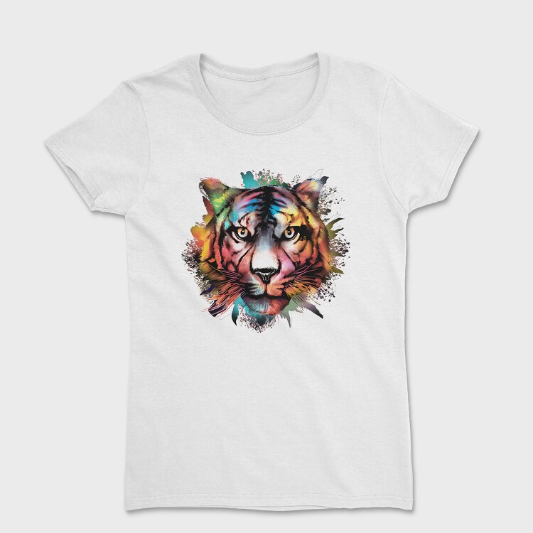 Watercolor Tiger, Tricou Femei