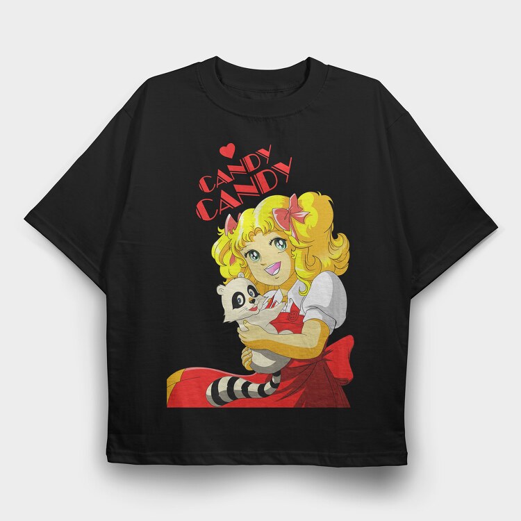 Candy Candy, Tricou Oversize Barbati (Unisex)