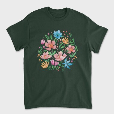 Wild Flowers, Tricou Barbati (Unisex)