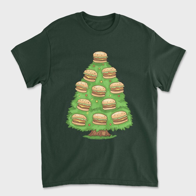 Burger Tree, Tricou Barbati (Unisex)