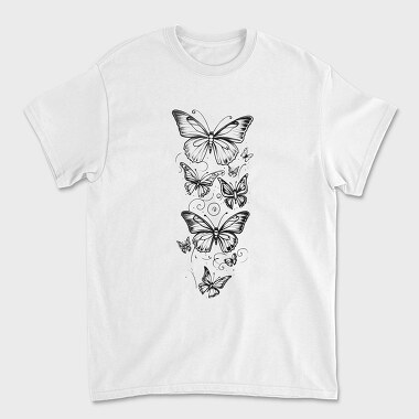 Butterflies Flying, Tricou Barbati (Unisex)