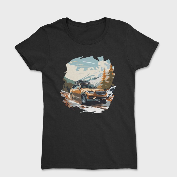 Winter Suv Car, Tricou Femei