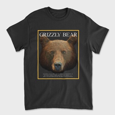 Grizzly Bear Face, Tricou Barbati (Unisex)