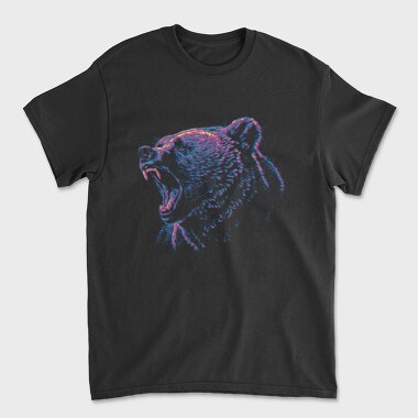 Grizzly Bear Roaring, Tricou Barbati (Unisex)