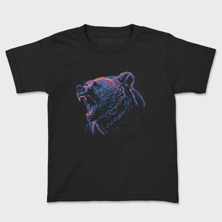 Grizzly Bear Roaring, Tricou Copii