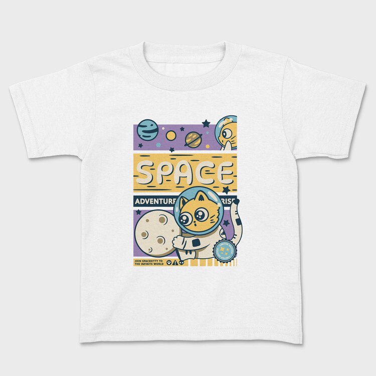 Space Adventure Cat, Tricou Copii