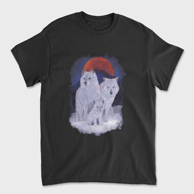 Wolf Family Moon, Tricou Barbati (Unisex)