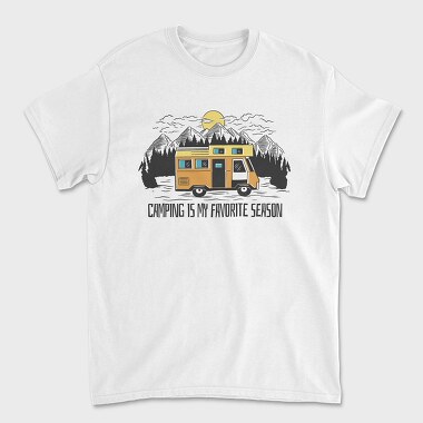 Camping Season, Tricou Barbati (Unisex)