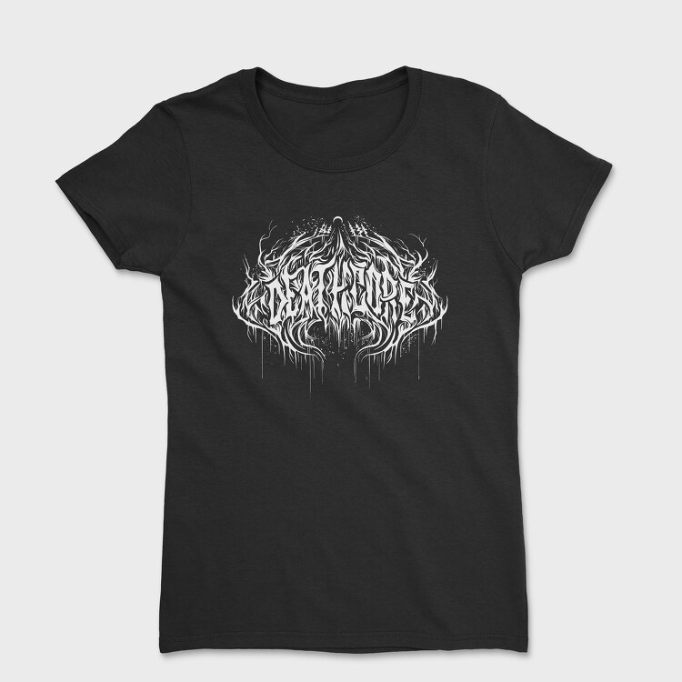 Deathcore Lettering, Tricou Femei