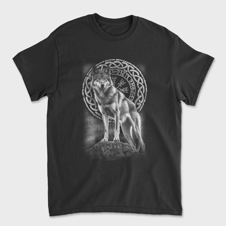 Wolf Rune, Tricou Barbati (Unisex)