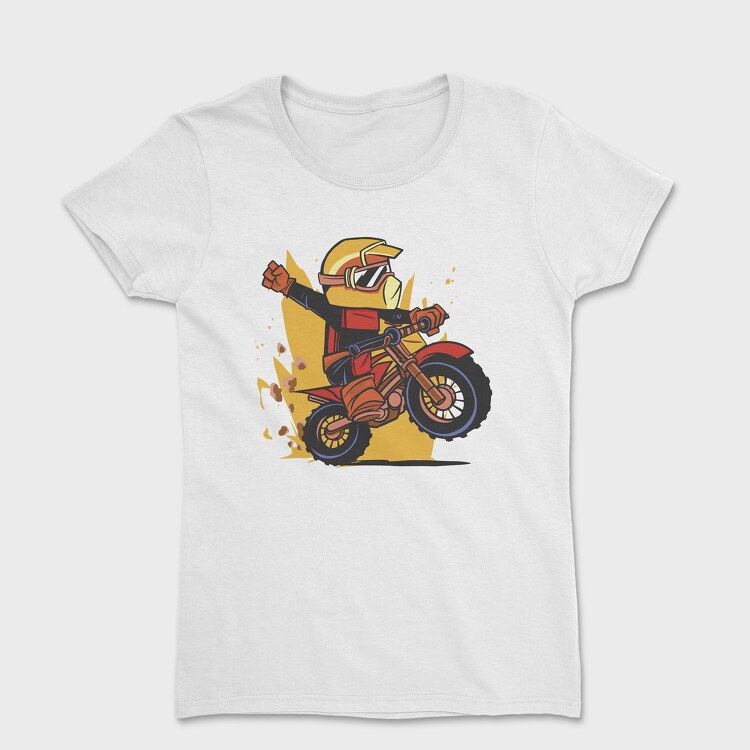 Dirt Bike Cartoon, Tricou Femei