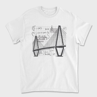 Math Bridgegrid, Tricou Barbati (Unisex)