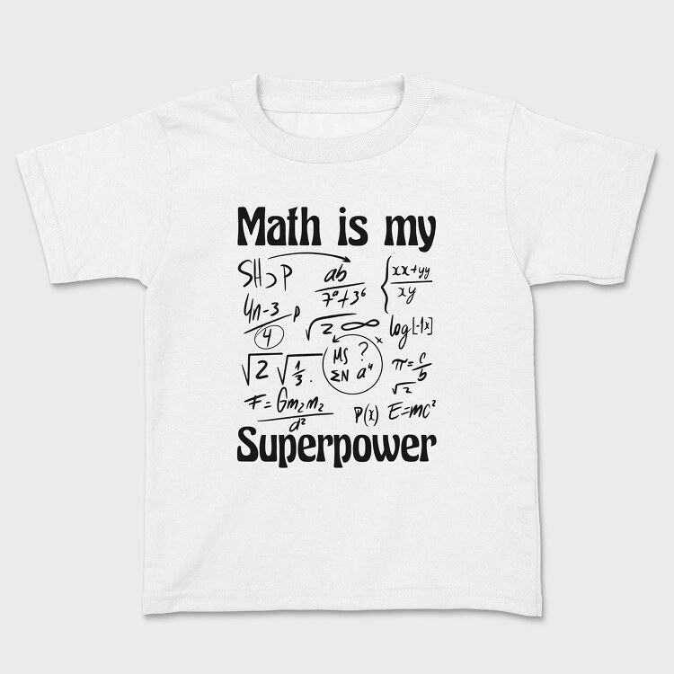 Math Superpower, Tricou Copii