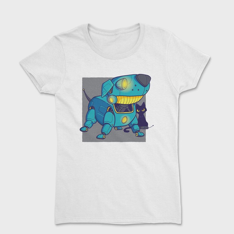 Dog Blue Robot, Tricou Femei