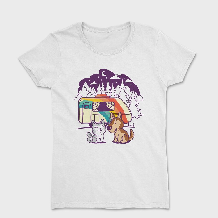 Cat and Dog Caravan, Tricou Femei