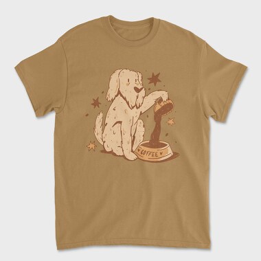 Dog Coffee Doodle, Tricou Barbati (Unisex)