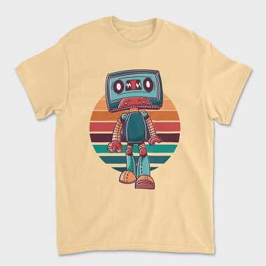 Cassette Robot, Tricou Barbati (Unisex)